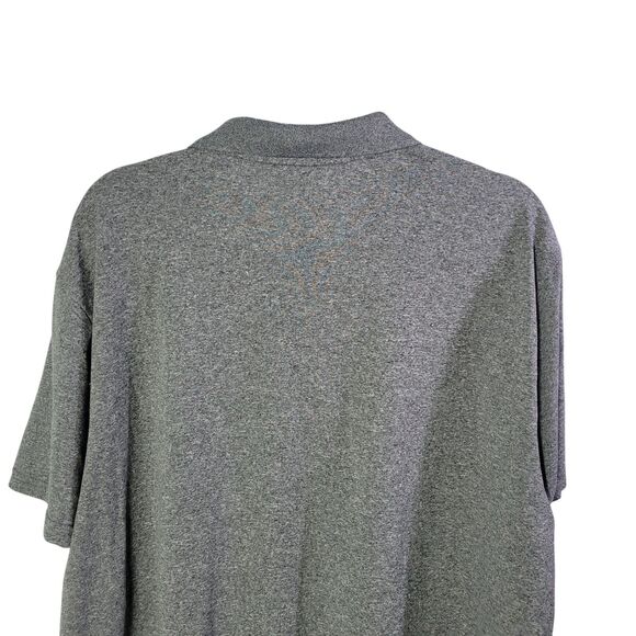 Old Navy Active Mens Sz XXL Gray Solid Short Sleeve Polo Shirt - Picture 6 of 10